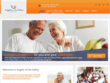 Tablet Screenshot of angelsofthevalleyhospice.com